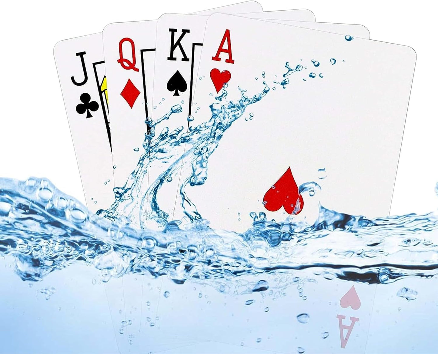 Black & Red Plastic Playing Cards – Waterproof, Washable & Durable Poker Deck