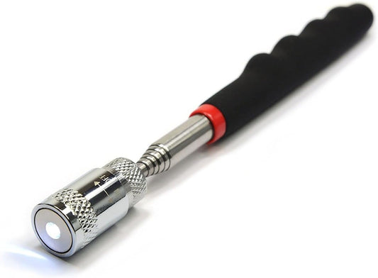 Telescoping Magnetic Pickup Tool – 8Lbs 31" Extendable Stick with LED Light