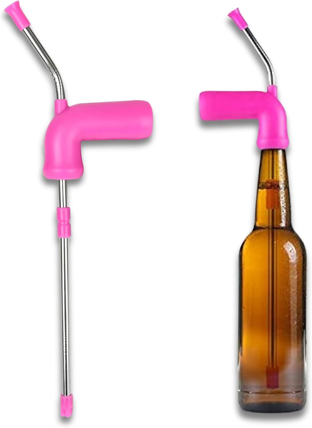 Stainless Steel Beer Snorkel – Portable Beer Bong Funnel for Parties &amp; Festivals