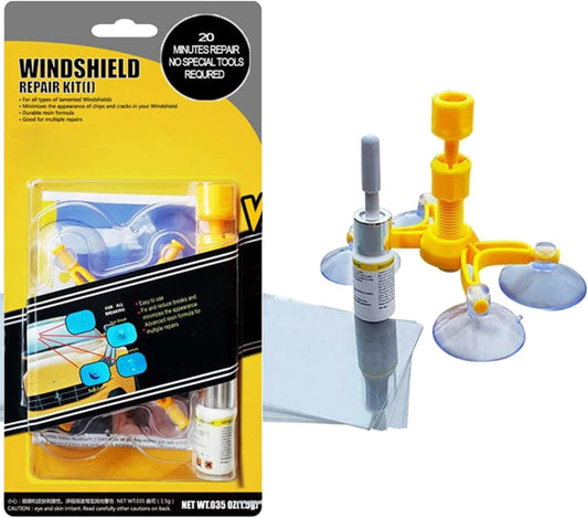 Car Windscreen Repair Kit – Fix Chips, Cracks & Bullseye Damage with Ease