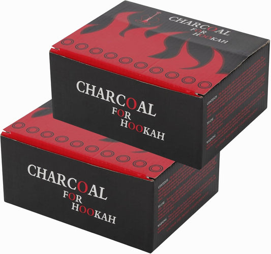 Premium Quick-Light Shisha Charcoal – Instant Light Hookah Coal (100 Discs)