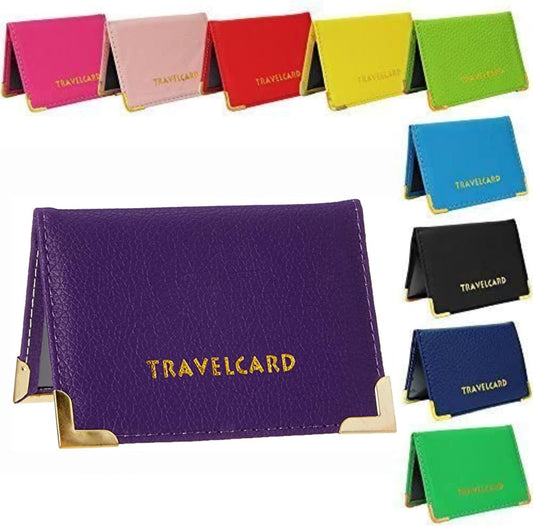 Leather Oyster Card Holder – Travel Wallet for Bus Pass & Rail Card Protection