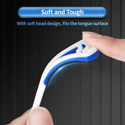 Tongue Cleaner Scraper – Plastic Oral Hygiene Set of 2 for Fresh Breath & Dental Care