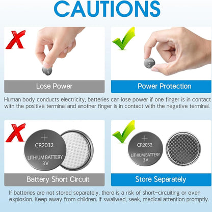 Glamified CR2032 3V Lithium Battery – Long-Lasting Power for Electronics & Devices